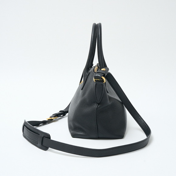 Prada Vitello Handbag 2way Black Dino Calfskin - Picture 1 of 10